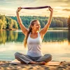 Bawełniany pasek do jogi Body & Mind - kwarc różowy Podgląd zdjęcia produktu 3
