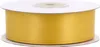 25mm breites, 20m langes, doppelseitig glänzendes goldenes Satinband auf Rolle. Perfekt für Bastelprojekte und Geschenkverpackungen Produktbild-Vorschau