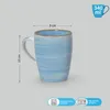 Kaffeebecher 6er Set einfarbig modern Vintage - wie bemalt Produktbild-Vorschau 2