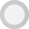 A flat plate with a gray rim on a white background. Anteprima dell’immagine prodotto