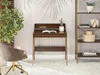 Bureau minimaliste RENO - noyer / or Voir les images du produit 2