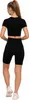 Schwarze Radlerhose Damen Push-Up Leggings Hohe Taille Produktbild-Vorschau 8