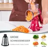 3-in-1 Küchenreibe Handkurbel Reibe Schneide Trommelgerät Produktbild-Vorschau 3