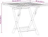 A line drawing of a folding garden table with dimensions indicated. Anteprima dell’immagine prodotto