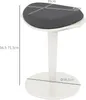 HOMCOM Sitzhocker ergonomischer Bürohocker, 56,5-71,5 cm Produktbild-Vorschau 3