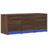 TV-Schrank LED Braun Eichen-Optik 97x34x40 cm Holzwerkstoff Produktbild-Vorschau 5