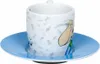 A close-up shot of a cartoon-themed espresso cup and saucer. Produktbild-Vorschau
