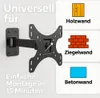 Universelle Schwenk- & Neigbare TV-Wandhalterung – 13 bis Produktbild-Vorschau 2