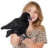 Folkmanis Handpuppe Krähe schwarz 28 cm Plüschkrähe Produktbild-Vorschau 3