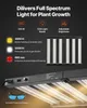 A marketing image showcasing a full-spectrum LED grow light with various features and specifications highlighted. Anteprima dell’immagine prodotto