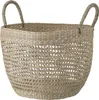 Bloomingville Korb Seegras natur 2 Henkel 34 cm Wäschekorb Produktbild-Vorschau 1