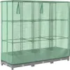 Hochbeet mit Gewächshaus-Aufsatz Rattan-Optik 120x40x123 cm Produktbild-Vorschau 6