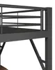 Hochbett 160 x 200 cm mit Schreibtisch, Regalen, LED, Produktbild-Vorschau 16