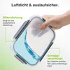 VonShef 3-teiliges Glasbehälter mit Deckel, 1500 ml  Produktbild-Vorschau 5