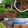 A collage of images showing wooden garden paths in different settings: a winding path through a garden, a close-up of a muddy path, a path next to a patio, and a path on a beach leading to the ocean. Náhled obrázku produktu