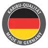 A circular badge with the German flag and text indicating "Karibu-Qualität" and "Made in Germany". Produktbild-Vorschau