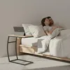 Relaxdays Beistelltisch, C-Form, HBT: 58,5 x 47,5 x 25 cm, Produktbild-Vorschau 3