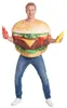 Costume da hamburger divertente unisex colorato - taglia Anteprima dell’immagine prodotto 3