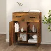 vidaXL Sideboard Räuchereiche 69,5x34x90 cm Holzwerkstoff - Produktbild-Vorschau 4