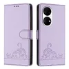 Leder Hülle für Huawei P50 Pro Süße Katze Flip Case Produktbild-Vorschau 2