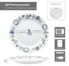 Neptun sada 6 námořních talířů na dorty a zákusky porcelán Náhled obrázku produktu 6