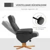 HOMCOM Relaxsessel mit Hocker Fernsehsessel 360° drehbar Produktbild-Vorschau 4