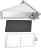 Three parts of a dryer lint filter assembly are shown against a white background. Voir les images du produit