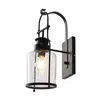 Lindby Rozalie Wandleuchte, schwarz, Metall, Laterne, 44cm Produktbild-Vorschau 1