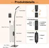 LED Stehlampe Dimmbar 3 Lichtfarbe, 10W Leselampe Produktbild-Vorschau 8