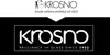 The image displays the KROSNO brand logo and slogan in two different formats, one at the top and one at the bottom, against a white and black background respectively. Produktbild-Vorschau