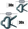 com-four® 60x Pflanzenklemmen - Rankhilfen zur Sicherung Produktbild-Vorschau 6