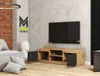 Minio TV-Möbel, Wotan Eiche/Schwarz Graphit, stehend, Produktbild-Vorschau 2