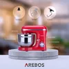 AREBOS Küchenmaschine 1500 W | 6 L Edelstahl | Rühr-, Produktbild-Vorschau 3