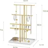 Rangement pour bijoux Présentoir à bijoux 32cm grand or Voir les images du produit 4