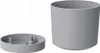 GRAUER BLUMENTOPF 24cm Topf mit Untersetzer CLIC+DROP Produktbild-Vorschau 17
