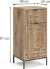 Koupelnová skříňka Vicco Eliza Dub Viking 40 x 87 cm s Náhled obrázku produktu 3