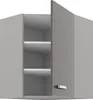 Eckhängeschrank 60x60 Hochglanz Grau Küchenzeile Produktbild-Vorschau 2