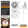 Brandson Standventilator mit Fernbedienung, leise, Produktbild-Vorschau 2