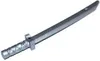 A silver toy sword on a white background. Podgląd zdjęcia produktu