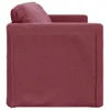 vidaXL Bodensofa mit Schlaffunktion Weinrot 112x174x55 cm Produktbild-Vorschau 5
