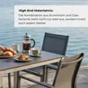 KETTLER Cubic Dining-Tisch 160x90 cm silber/anthrazit, Produktbild-Vorschau 9
