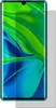 A screen protector for a smartphone, showing the phone's display with a green and blue abstract wallpaper. Produktbild-Vorschau