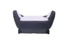A car seat booster for children, shown from the front. Produktbild-Vorschau