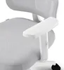 A close-up view of an office chair's armrest and seat. Produktbild-Vorschau