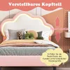 INONEFT Kinderbetten 90x200 mit LED, Polsterbett Jugendbett Produktbild-Vorschau 5