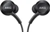 A pair of black AKG wired earphones shown against a white background. Voir les images du produit