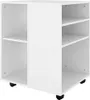 vidaXL Mobilní skříňka bílá 60x53x72 cm Dřevěný materiál Náhled obrázku produktu 5