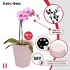 KOTARBAU® 2e Set Blumentopf Rosa Keramik glasiert  ⌀ 12 cm Produktbild-Vorschau 5