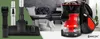 A collage-style image showing vacuum cleaner attachments on the left and a handheld vacuum cleaner on the right, with a bedroom scene in the background. Produktbild-Vorschau