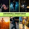 Collage of people using reflective bands in various outdoor activities like running, cycling, and walking, emphasizing safety in low-light conditions. Anteprima dell’immagine prodotto